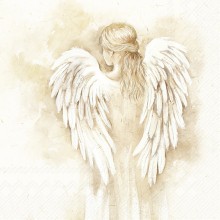 Салфетки 20бр Romantic Angel екрю